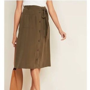 Old Navy Midi Skirt with Buttons